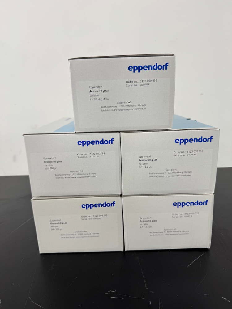 Image of Eppendorf Research Plus Single Channel Pipettes - Quantity 5